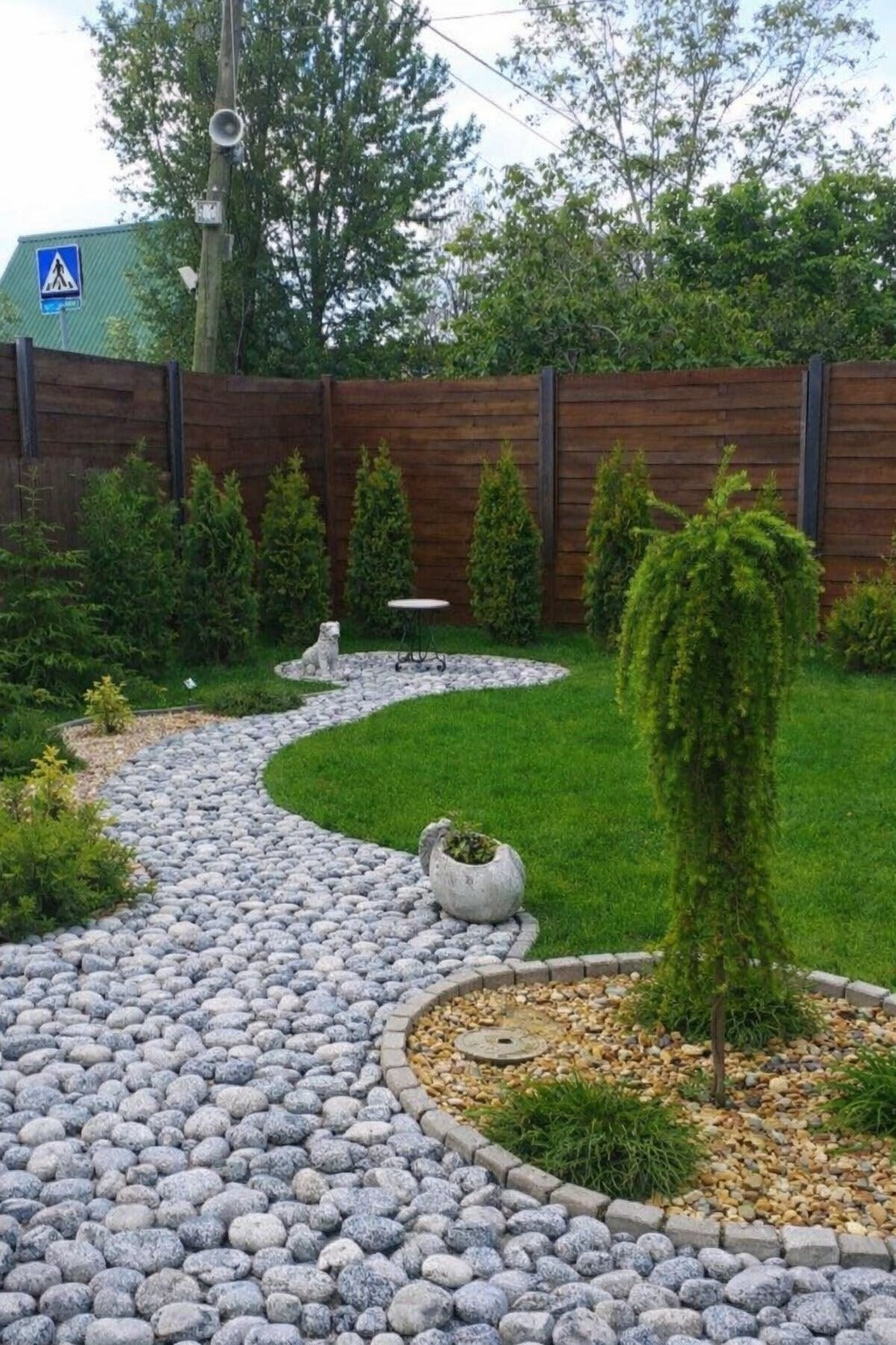 Mystic Grey Granite Pebbles Natural Stones