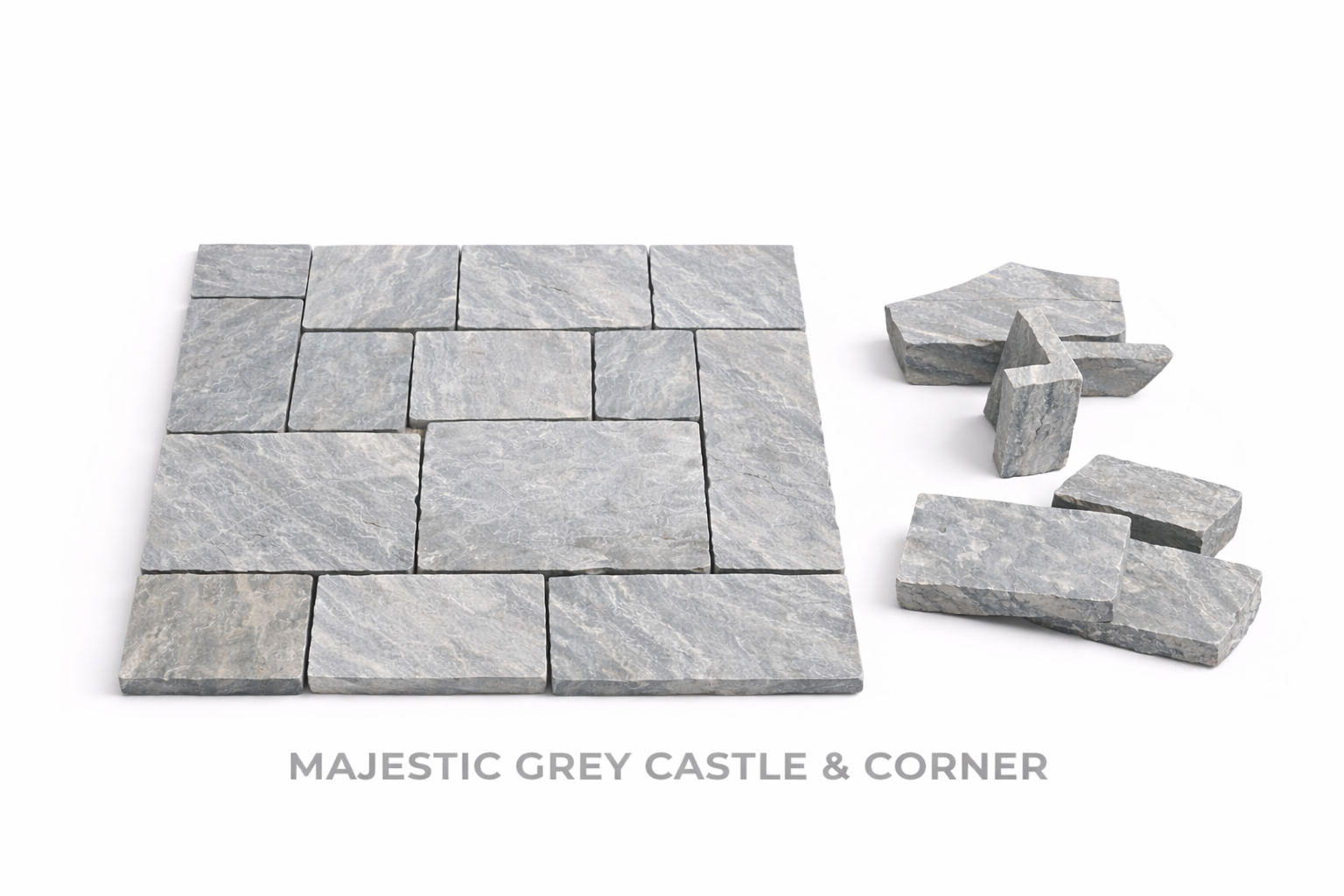 Majestic Grey Castle & corner