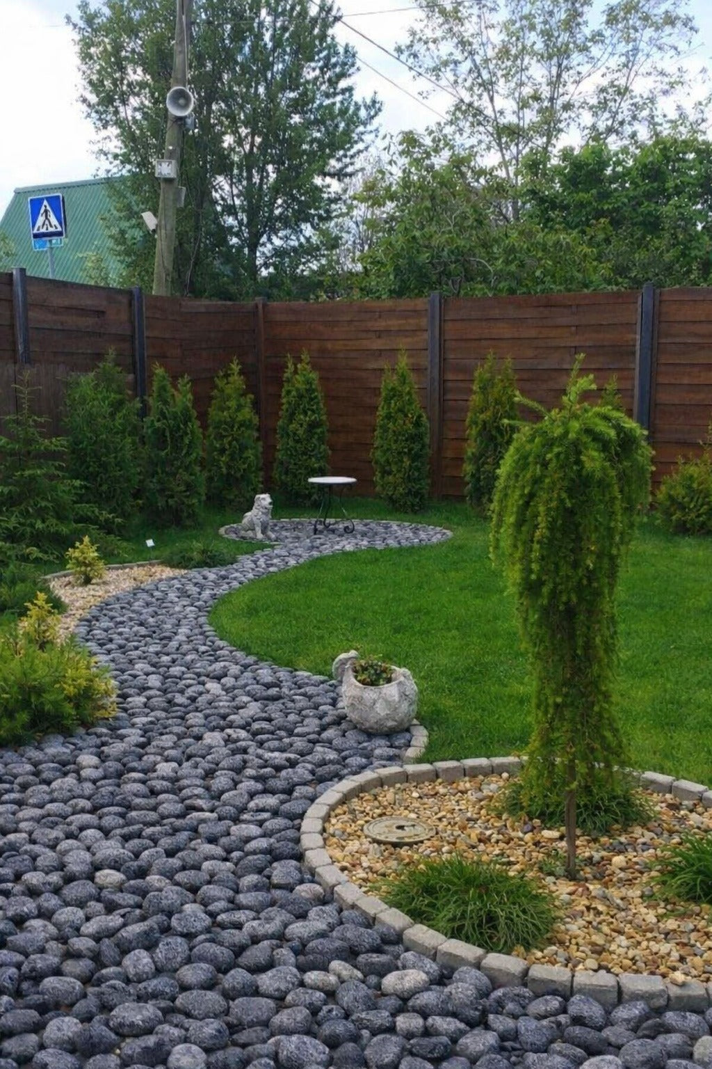 Midnight Gray Pebbles Natural Stones