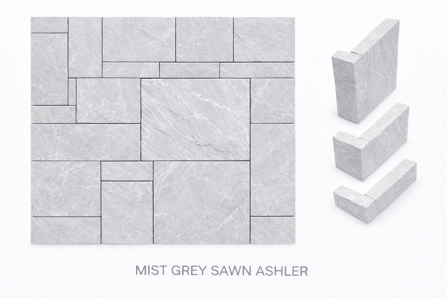 Mist Grey Sawn Ashler