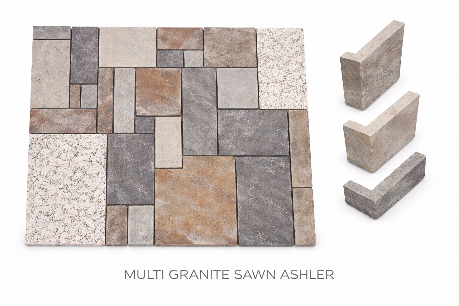 Multi Granite Sawn Ashler