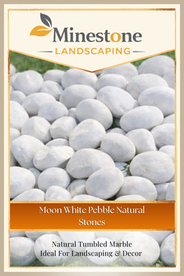 Moon White Pebble Natural Stones