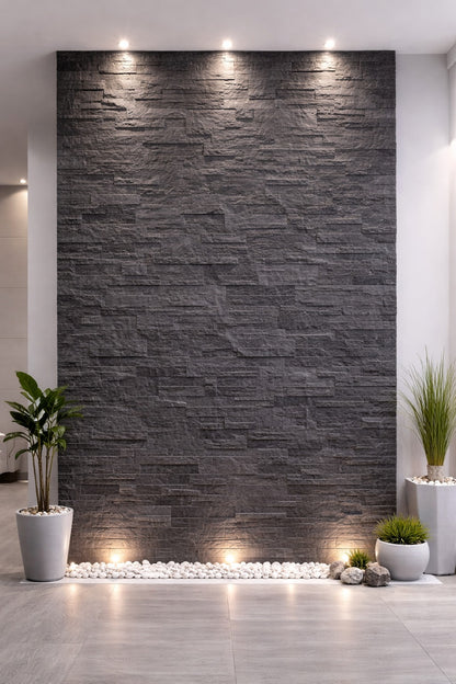 Matrix Black Panel Stone